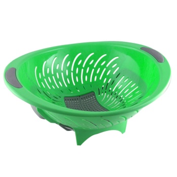 Geniş Hazneli Sert Plastik Akıllı Makarna Süzgeci