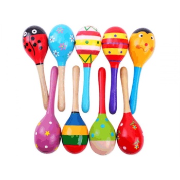 Renkli Ahşap Marakas