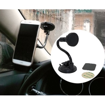 Vantuzlu Spiral Gövdeli Mıknatıslı Telefon Tutucu