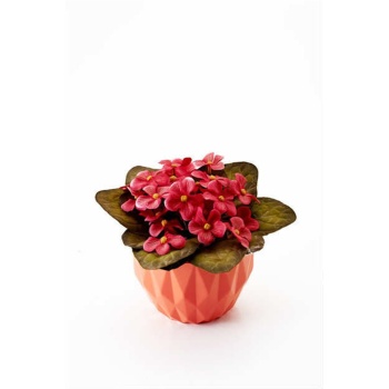 Şık Dekoratif Prizma Model Saksı Orta Boy 1 Adet