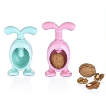 Sevimli Tavşan Tasarımlı Vidalı Sıçratmaz Ceviz Kıracağı