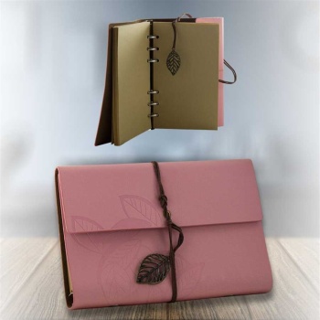 Cüzdan Görünümlü Ayraçlı Günlük Not Defteri