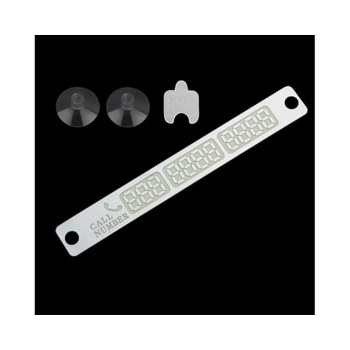 Vantuzlu Araç İçi Fosforlu Telefon Numara Plakası