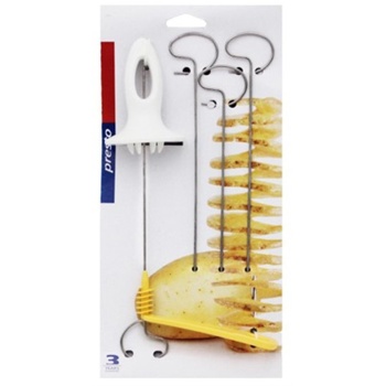 Pratik Çubukta Spiral Patates Dilimleme Seti 4 Şiş Hediyeli