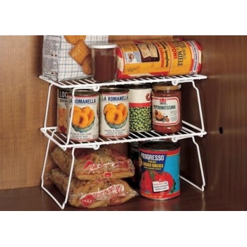 Dolap İçi Raf Düzenleyici Tek Katlı Metal Tel Raf