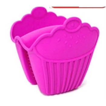Cupcake Desenli Silikon Fırın Eldiveni
