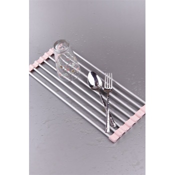 Katlanabilir Alüminyum Lavabo Üstü Düzenleyici Bulaşık Kurutmalık