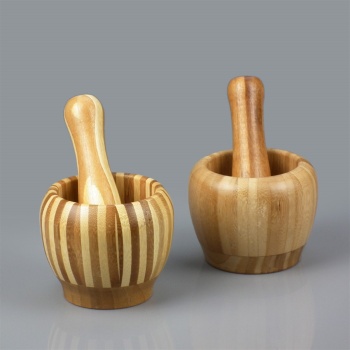 Lüx Bambu Havan Büyük Boy Ahşap Değildir