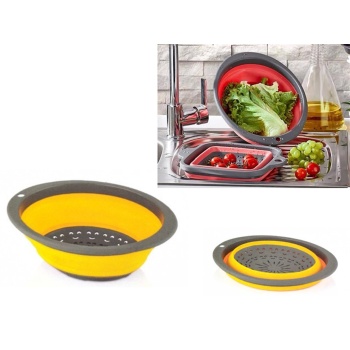 Asılabilir Katlanabilir Yuvarlak Meyve Sebze Süzgeç Sepet