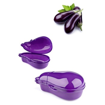 Patlıcan Şekil Meyve Sebze Saklama Kabı 650 ml