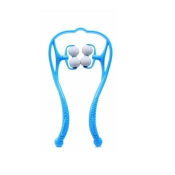 Boyun Bacak Ayak Bel Masaj Aleti Çok Fonksiyonlu Manuel 4 Tekerlekli Mavi