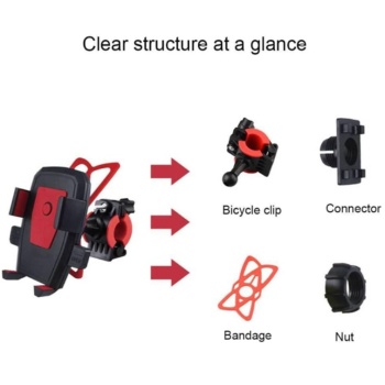 Bisiklet Motosiklet Telefon Stand Tutucu Lastikli