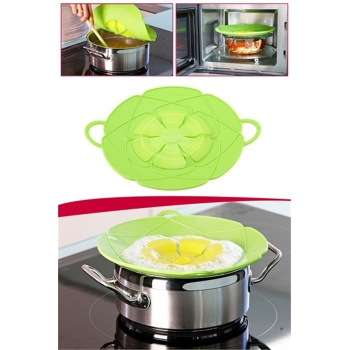 Tencere Kapağ Spill Stopper Taşırmaz Silikon Tencere Kapağı