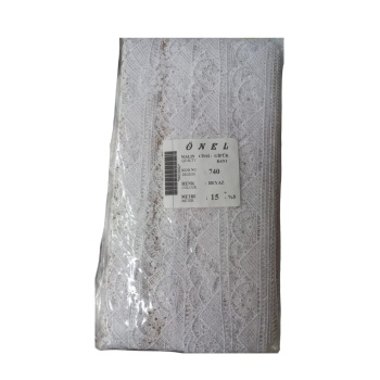 ® Dantel Polyester Güpür Bant Beyaz 15 Metre En 5 cm ON-740-B