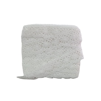 ® Kopanaki Dantel en 5 cm Badem Model Beyaz 1 Metre