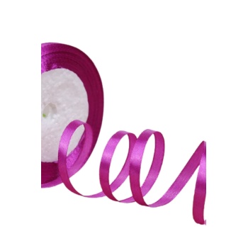 ® Saten Kurdele 6 mm Fuşya 70 Metre