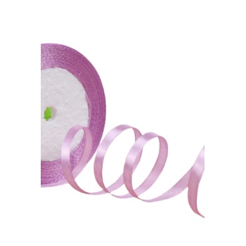 ® Saten Kurdele 6 mm Lila 70 Metre