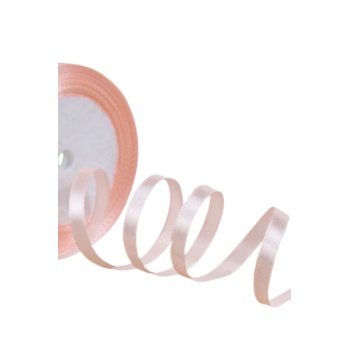 ® Saten Kurdele 6 mm Pudra 5 Metre