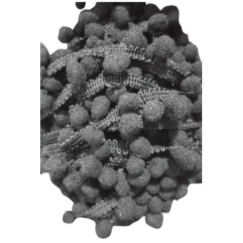 ® Sıralı Ponpon 1 Metre Siyah