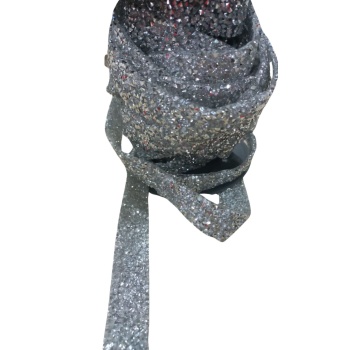 ® Silikonlu Yapıştırma Taş 1 cm Gümüş 5 Metre