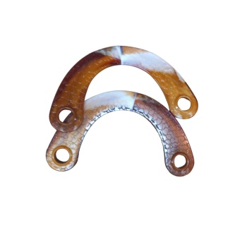 ® Çanta Sapı Ay Model Kahverengi-Beyaz 20 cm