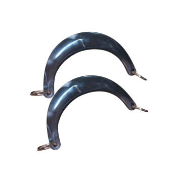 ® Çanta Sapı Ay Model Siyah Dalgalı 17 cm