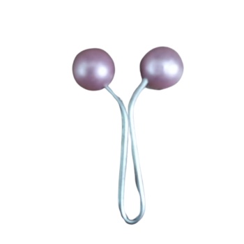 ® Eşarp Klipsi Top Model Düz Pembe 1 Adet