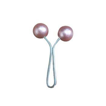 ® Eşarp Klipsi Top Model Düz Pudra 1 Adet