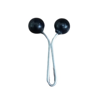 ® Eşarp Klipsi Top Model Düz Siyah 1 Adet