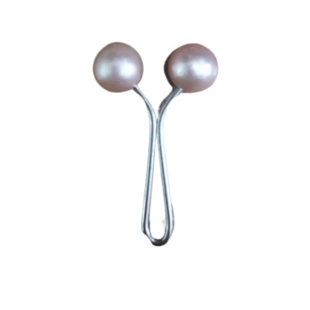 ® Eşarp Klipsi Top Model Düz Somon 1 Adet