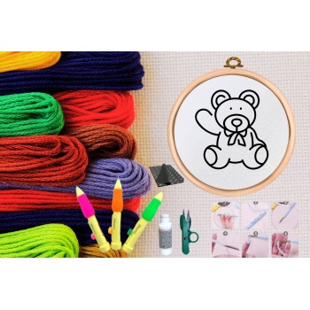 ® Punch Seti Nakış Seti Kasnaklı Kendin Yap Seti Seri 51