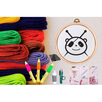 ® Punch Seti Nakış Seti Kasnaklı Kendin Yap Seti Seri 53