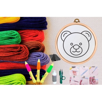 ® Punch Seti Nakış Seti Kasnaklı Kendin Yap Seti Seri 57