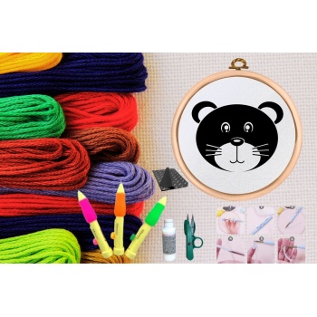 ® Punch Seti Nakış Seti Kasnaklı Kendin Yap Seti Seri 59