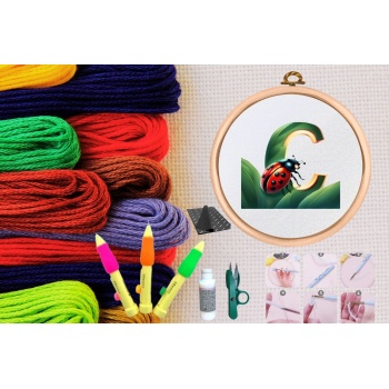 ® Punch Seti Nakış Seti Kasnaklı Kendin Yap Seti Seri 61