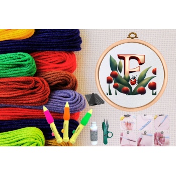 ® Punch Seti Nakış Seti Kasnaklı Kendin Yap Seti Seri 67