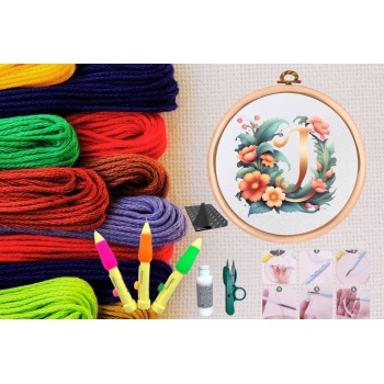 ® Punch Seti Nakış Seti Kasnaklı Kendin Yap Seti Seri 73