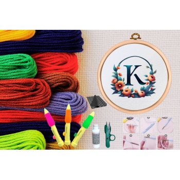 ® Punch Seti Nakış Seti Kasnaklı Kendin Yap Seti Seri 77