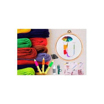 ® Punch Seti Nakış Seti Kasnaklı Kendin Yap Seti Seri 93