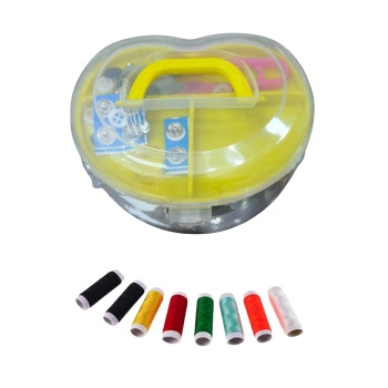 ® İplik Set Büyük Kalp Plastik Dikiş Seti
