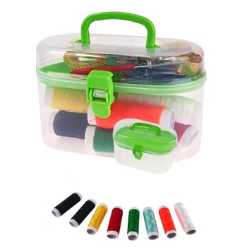 ® İplik Set Oval Plastik Dikiş Seti