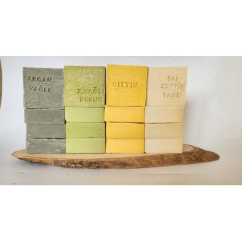® Doğal Üretim Sabunu Karışık (Argan-Defne-Bıttım-Saf Zeytinyağlı)16lı Set