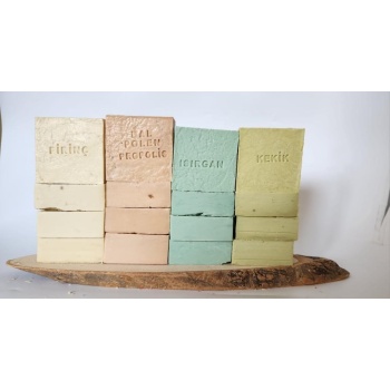 ® Doğal Üretim Sabunu Karışık (Pirinç-Bal Polen Propolis- Isırgan-Kekik)16lı Set