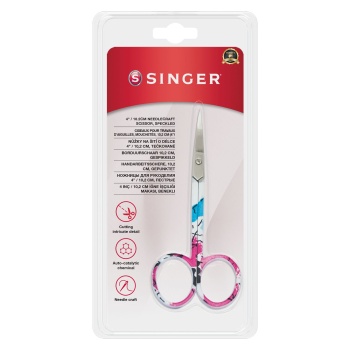 ® Kıvrık Uçlu Renkli Nakış Makası (4")