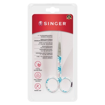 ® Kıvrık Uçlu Renkli Nakış Makası (4")