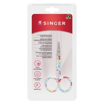 ® Kıvrık Uçlu Renkli Nakış Makası (4")