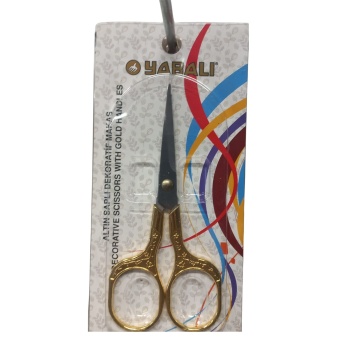 ® Nakış Makası Altın Saplı Dekoratif Makas Model 1