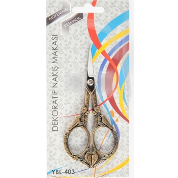 Biyomak® Nakış Makası Dekoratif Eskitme Kuş YBL-403 Model 24