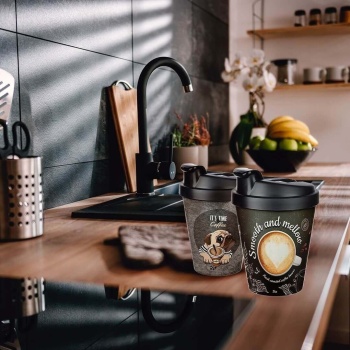 Biyomak® Kahve Bardağı - Termoslu 400ml - 13,5 oz