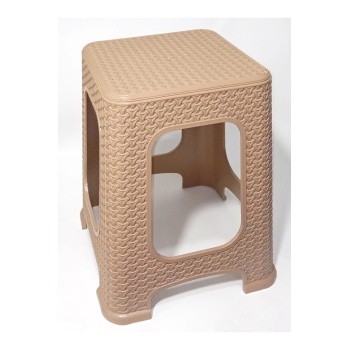 ® Yeni Ürün 4 Adet Küçük Kahve Kir Tutmaz 30 cm Tabure Hasır Örgü Oturak Alt Kuşaklı Sağlam Dizayn